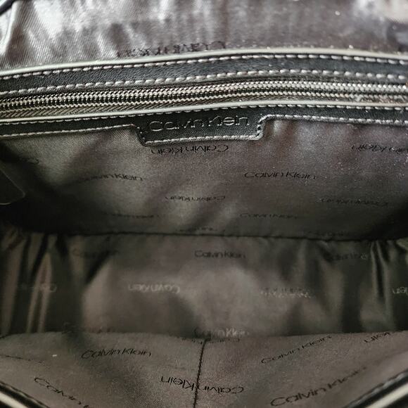 Calvin Klein Sandra Leather Tote Satchel Handbag - Picture 8 of 15